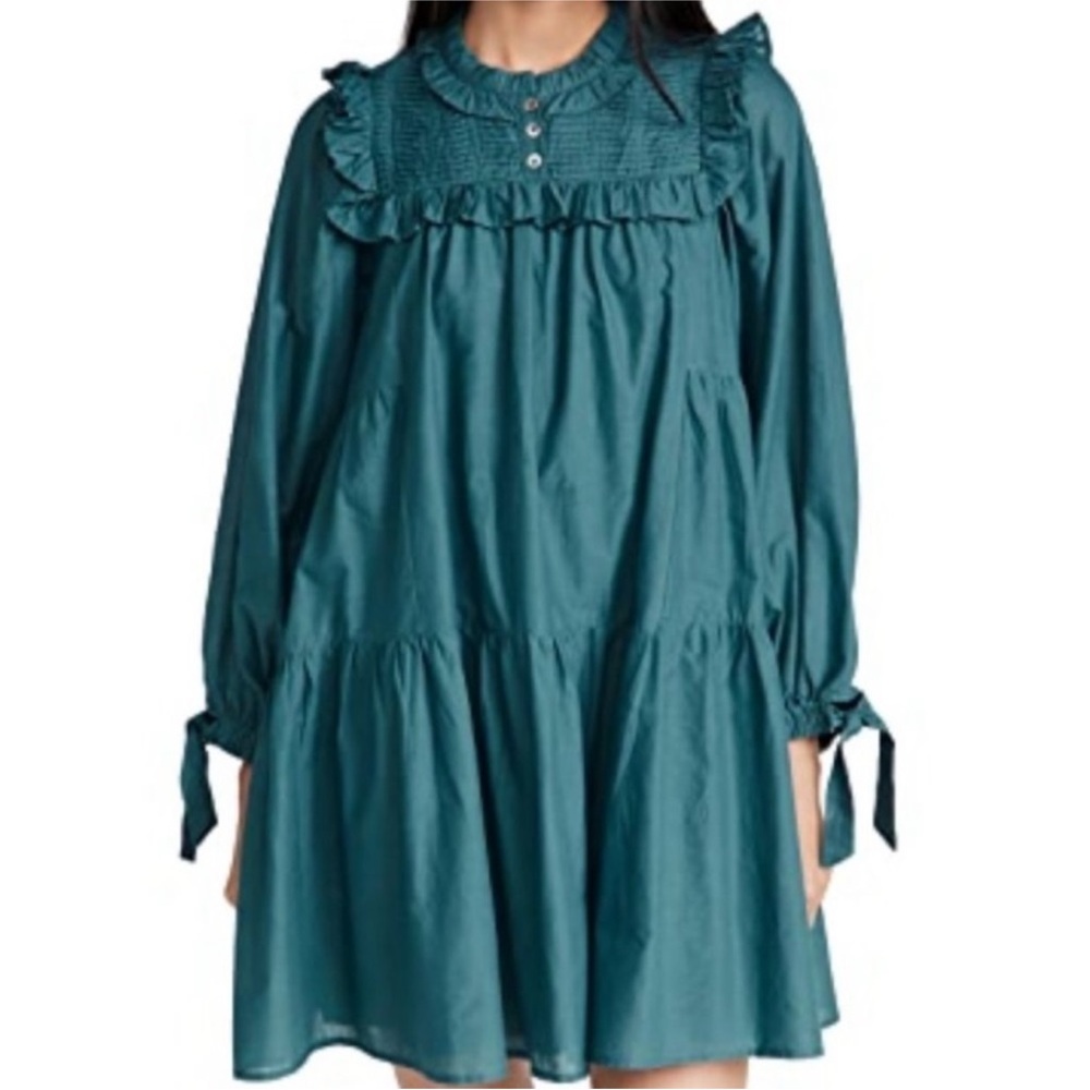 NWT Sea New York Adrienne Tunic Dress Size S blue spruce